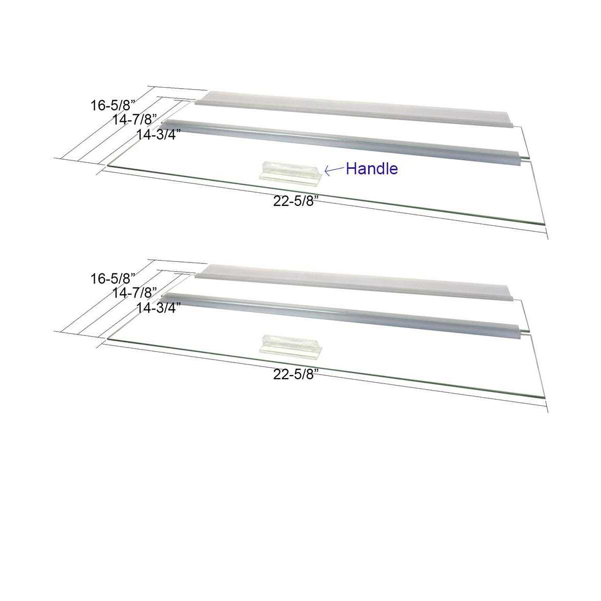 Blue Spotted Glass Canopy for Aquariums with and Without Center Braces - Image 4