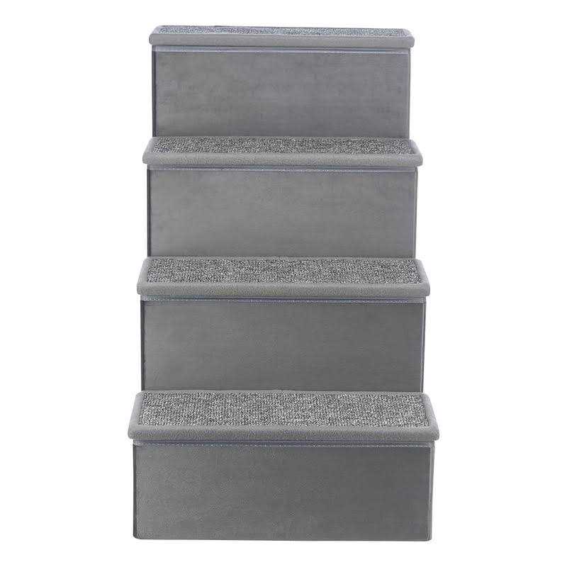 Trixie Velour Foldable 4-Step Pet Stairs with Storage - Image 4