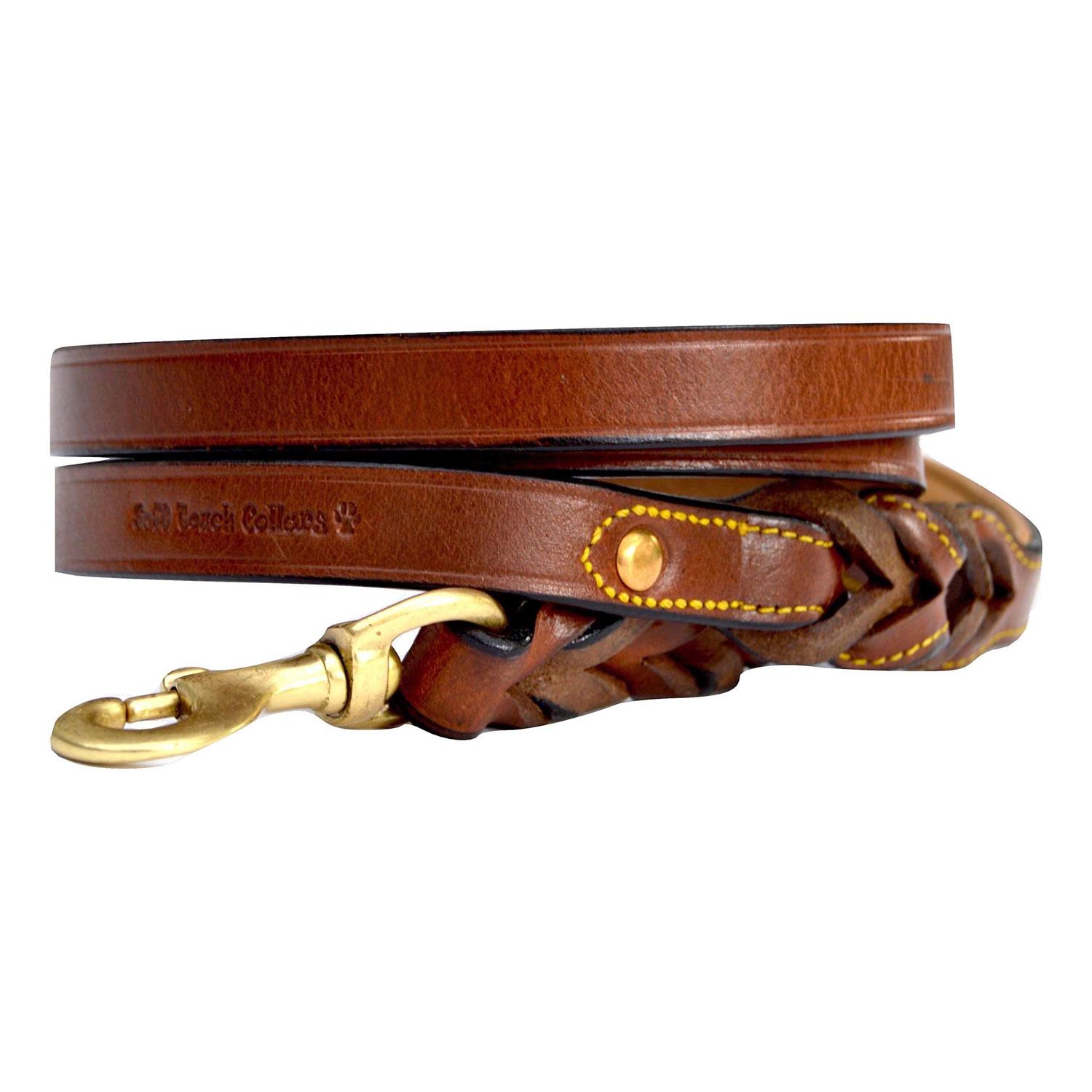 Soft Touch Collars Leather Braided Dog Leash - Image 5