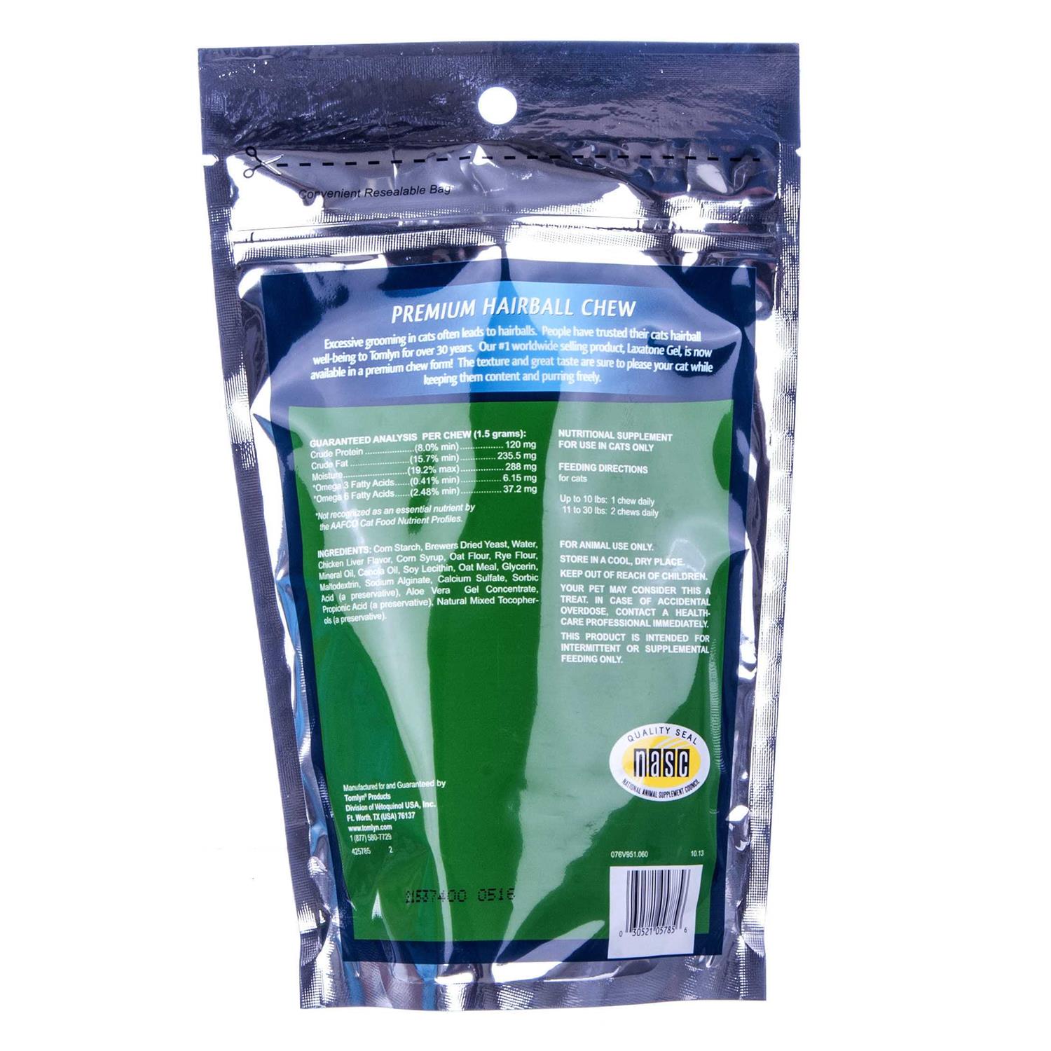 Tomlyn Laxatone Hairball Remedy Chews for Cats - Image 3