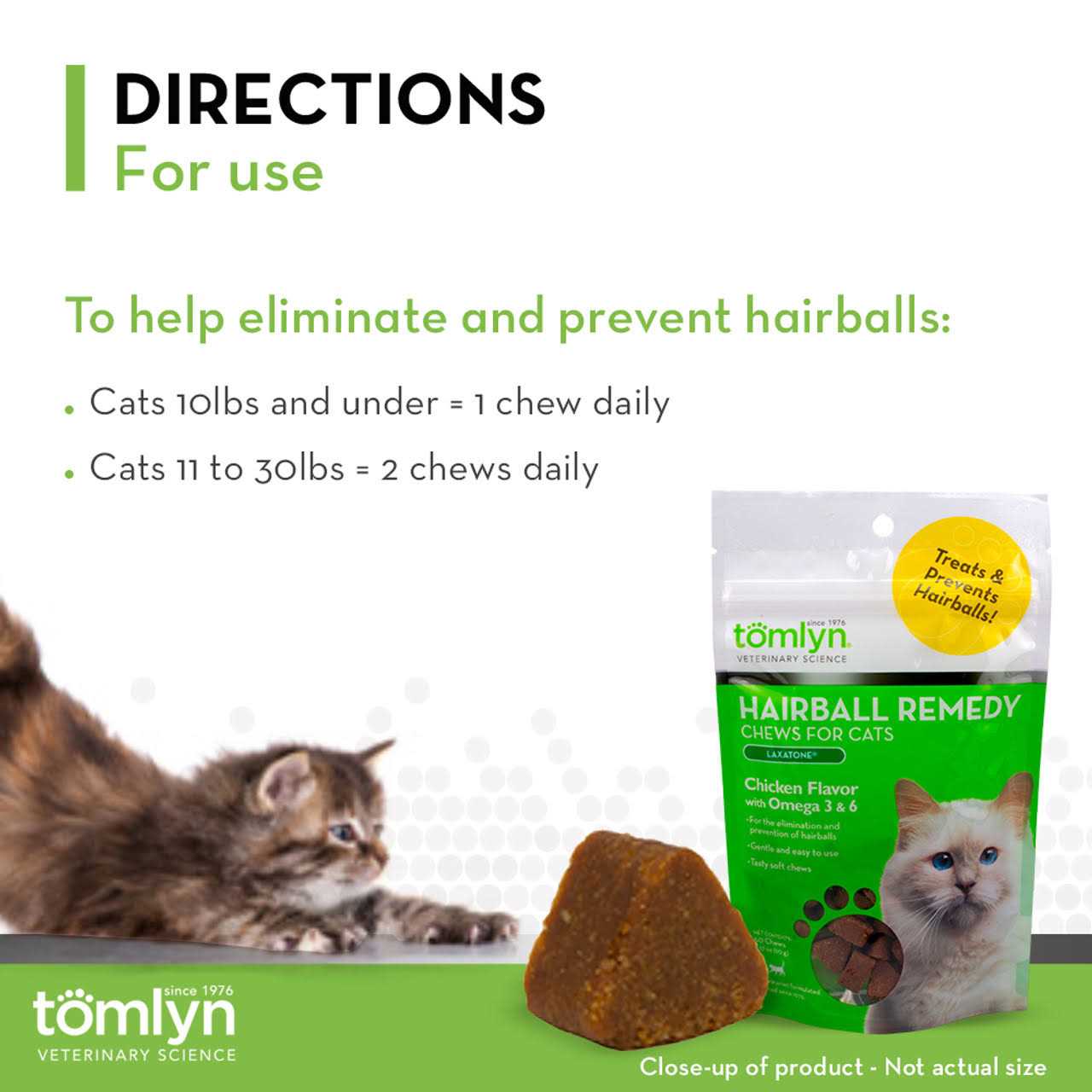 Tomlyn Laxatone Hairball Remedy Chews for Cats - Image 4