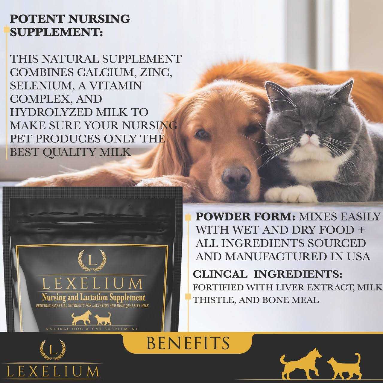 Lexelium Nursing and Lactation Supplement for Dogs and Cats - Image 3
