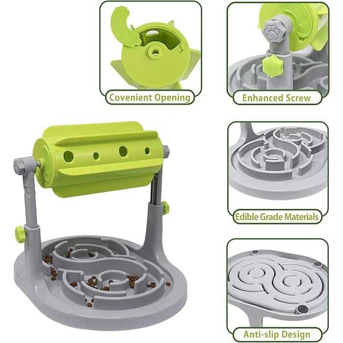 Piggy Poo and Crew Adjustable Height Slow Feeder Game - Image 4