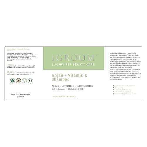 iGroom Argan + Vitamin E Moisturizing Shampoo - Image 3