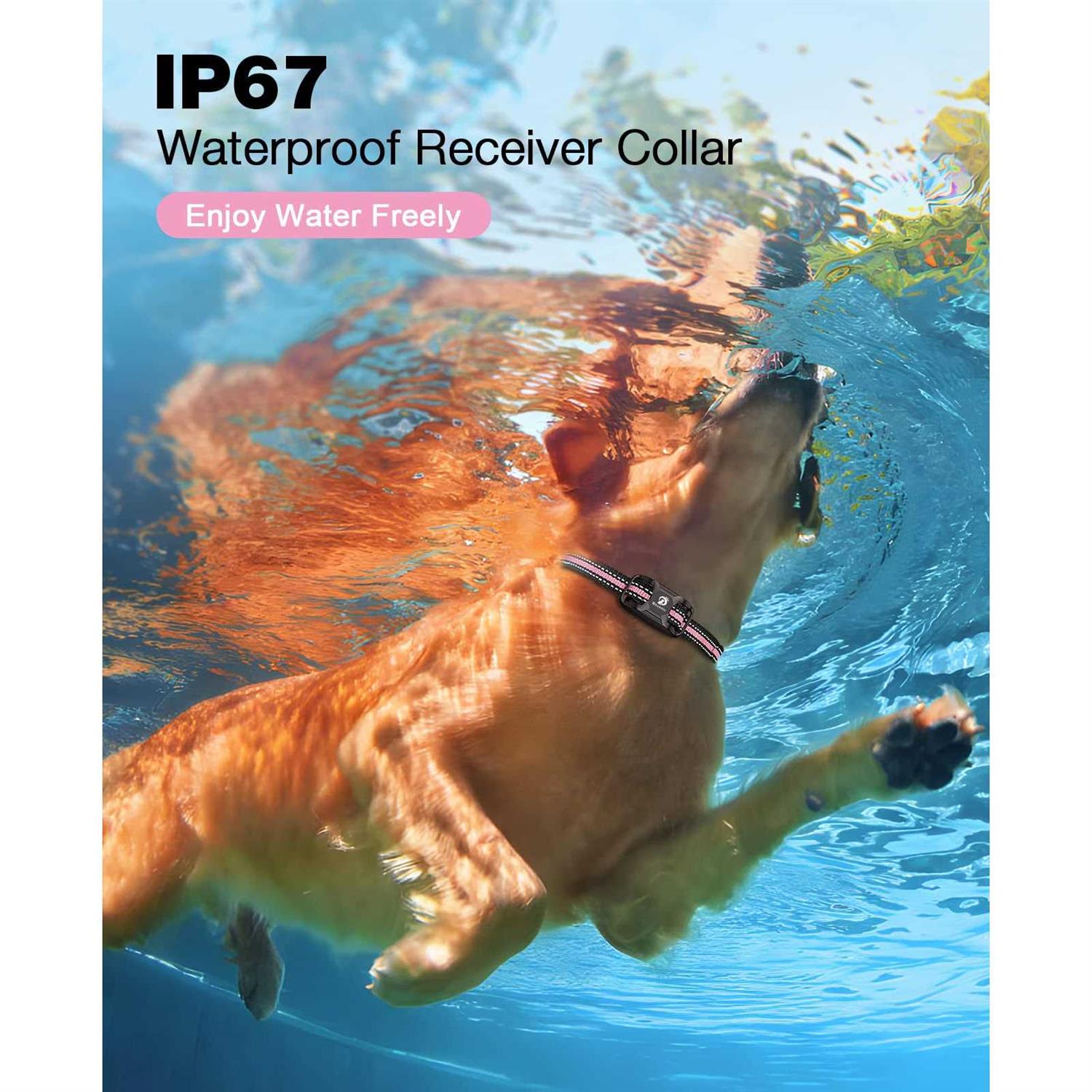 Bousnic Dog Shock collar 3300Ft Dog Training collar with Remote for 5-120lbs Small Medium Large Dogs Rechargeable - Image 3