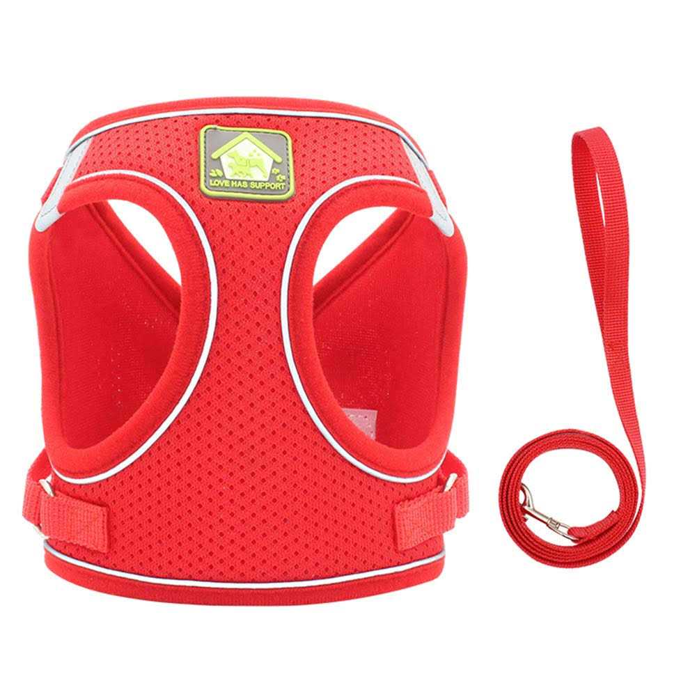 Feimax Dog Harness and Leash Set No-Pull Soft Mesh Vest Reflective Adjustable Pet Harnesses For Small - Image 5