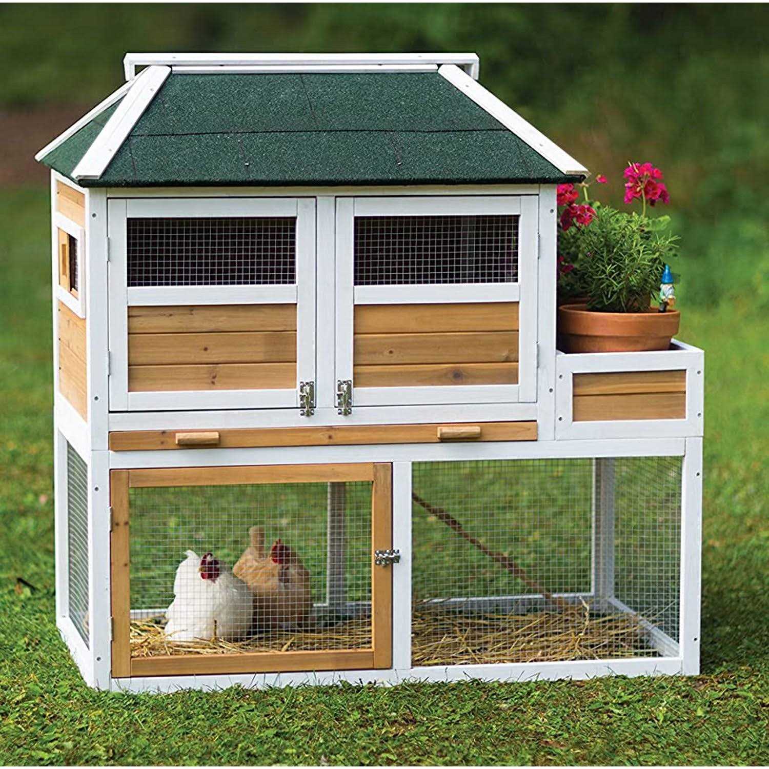 Prevue Pet Products Chicken Coop with Herb Planter - Image 5