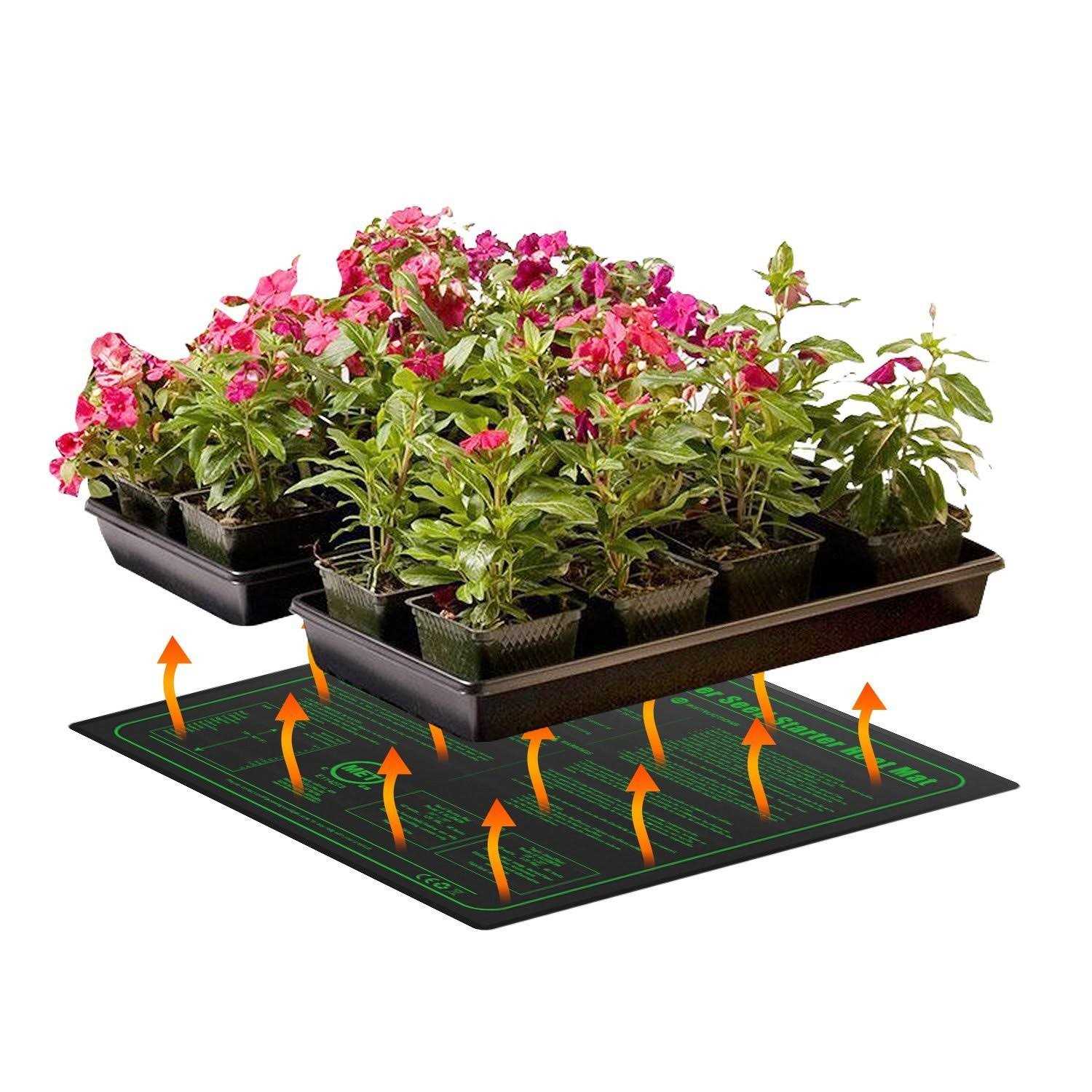 iPower GLHTMTS Durable Waterproof Seedling Heat Mat Warm Hydroponic Plant Germination Starting Pad - Image 4