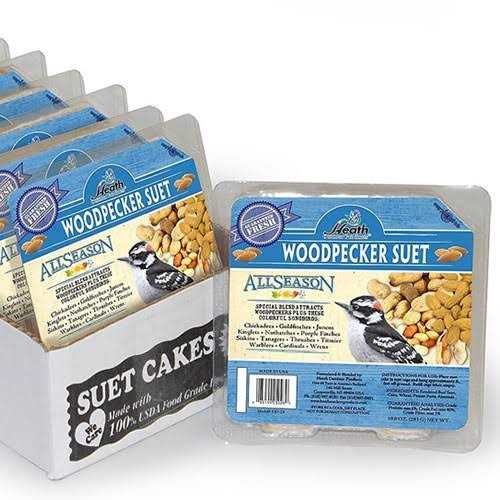 Heath Woodpecker Suet Cake 5.2in 10oz 12 Pack - Image 5