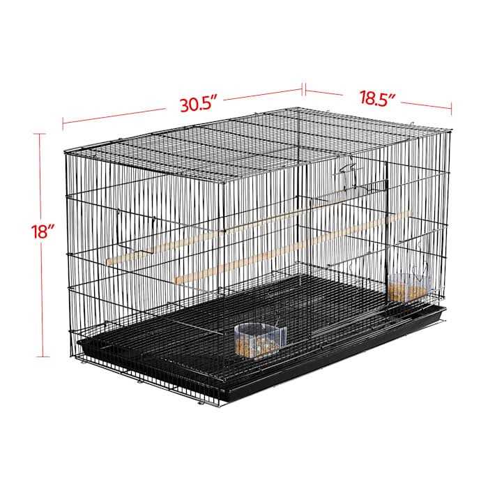 Topeakmart 18 Flight Cage with Slide-Out Tray for Birds - Image 3