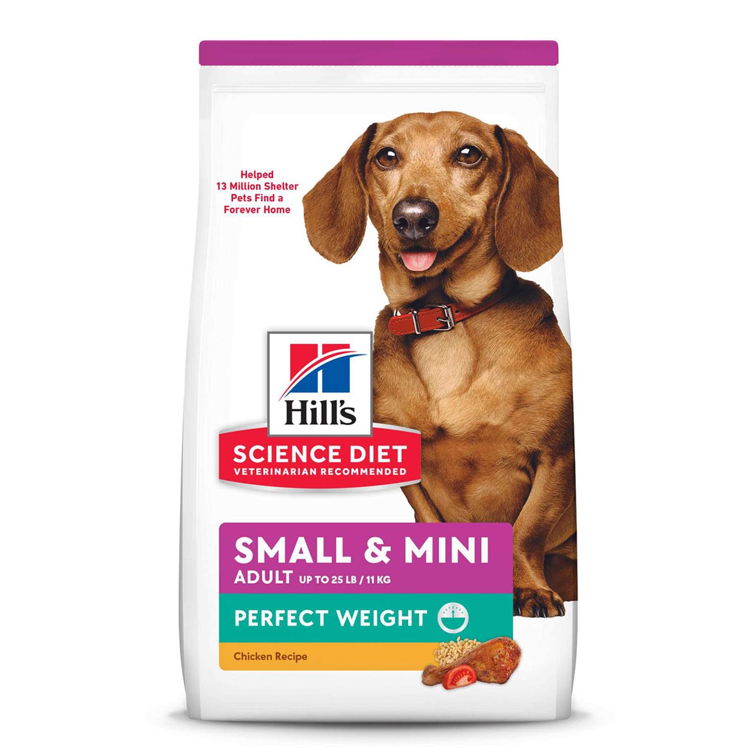 Hill's Science Diet Adult Perfect Weight Small & Mini Chicken Dry Dog Food