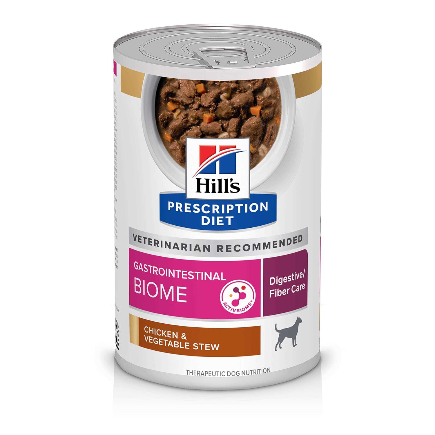 Hill's Prescription Diet Gastrointestinal Biome Digestive/Fiber Care Chicken & Vegetable Stew Wet Dog Food