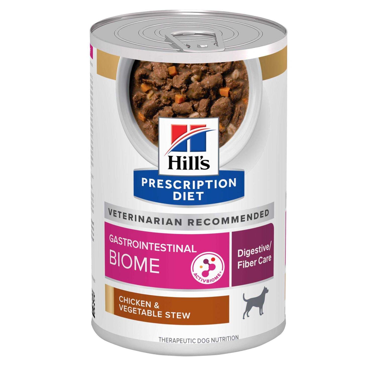 Hill's Prescription Diet Gastrointestinal Biome Digestive/Fiber Care Chicken & Vegetable Stew Wet Dog Food