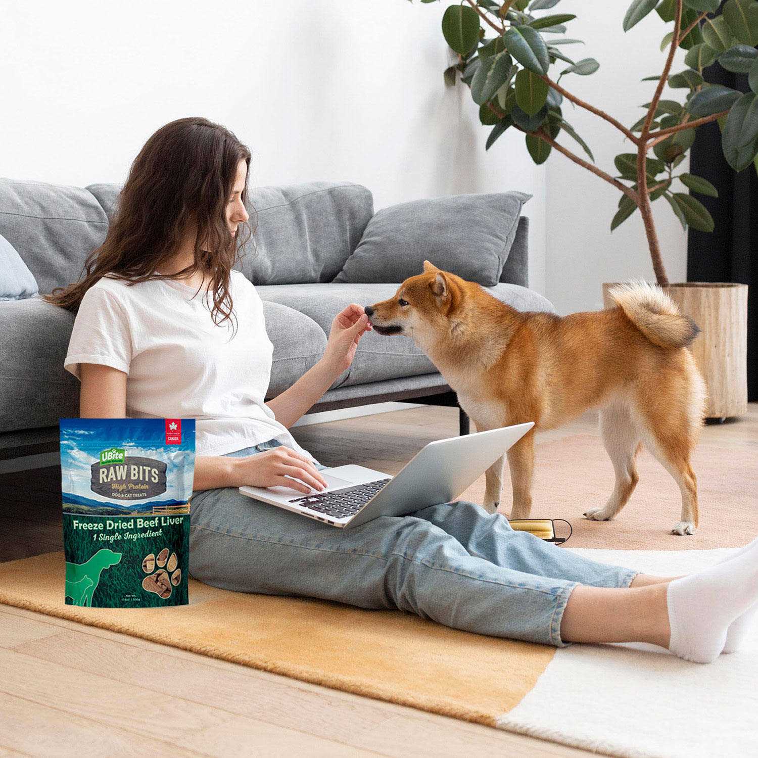 UBite Raw Bits Freeze-Dried Beef Liver Dog + Cat Treats - Image 5