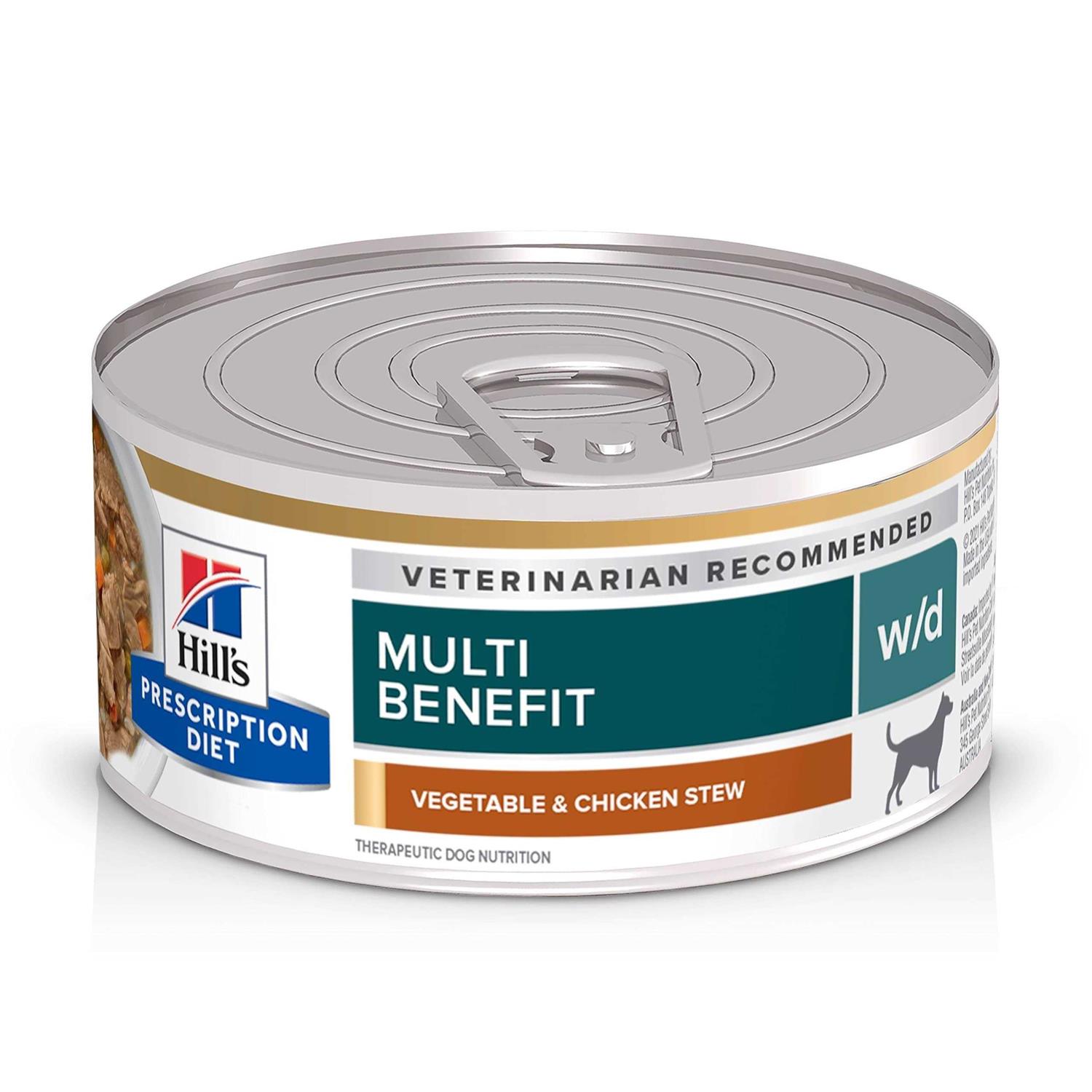 Hill's Prescription Diet w/d Multi-Benefit Vegetable & Chicken Stew Wet Dog Food