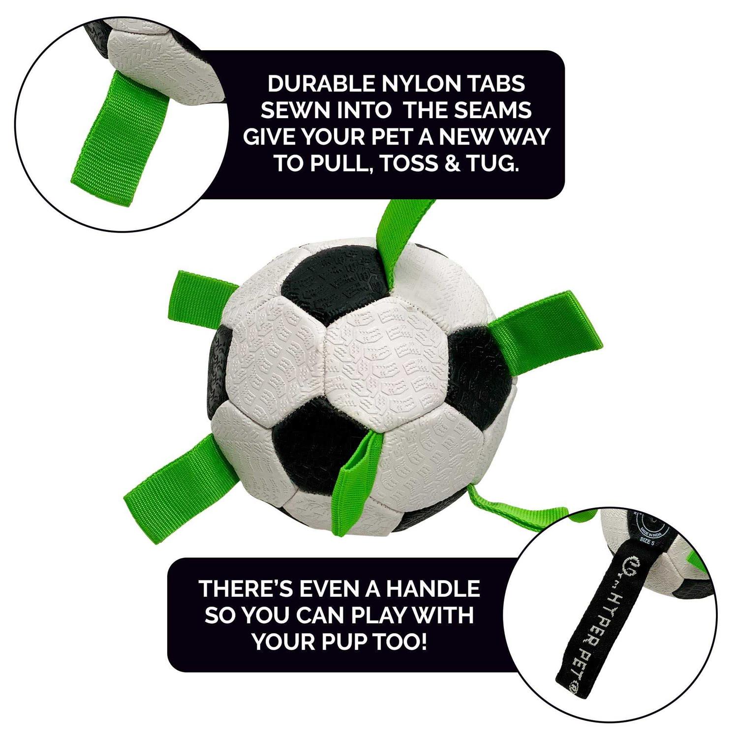 Hyper Pet Grab Tabs Soccer Ball Dog Toy - Image 4