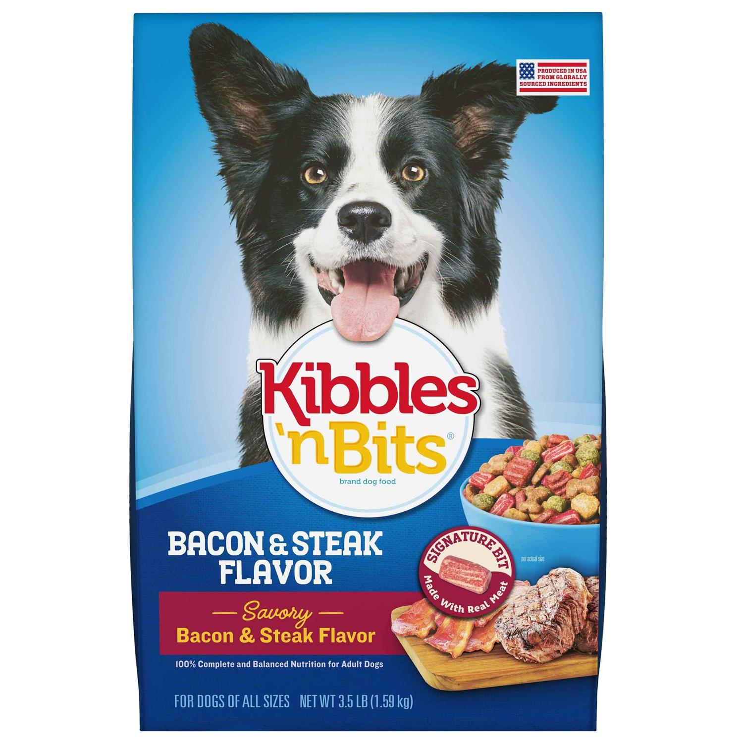 Kibbles 'n Bits Bacon & Steak Dry Dog Food