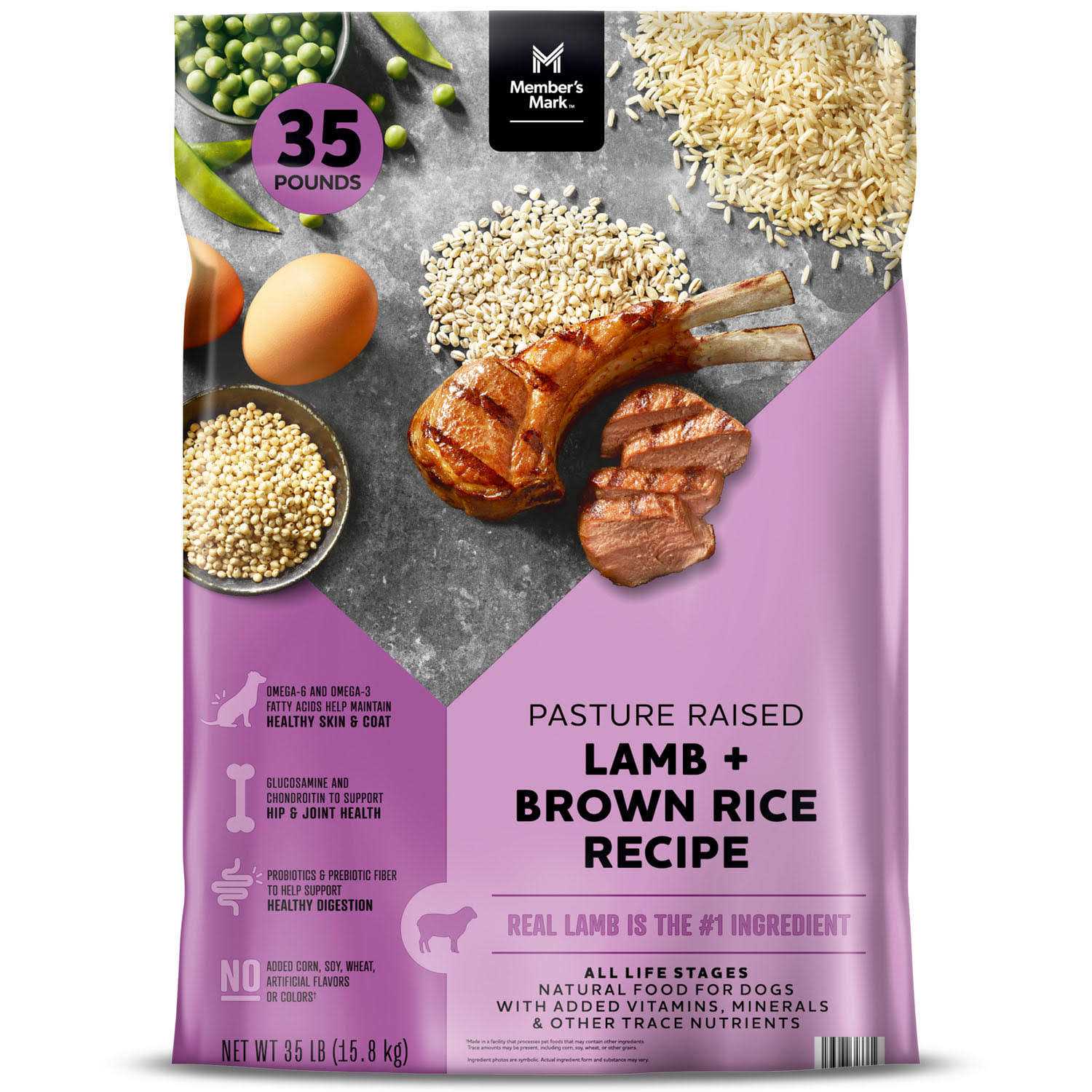 Member's Mark Pasture Raised Lamb + Brown Rice Recipe Dry Dog Food
