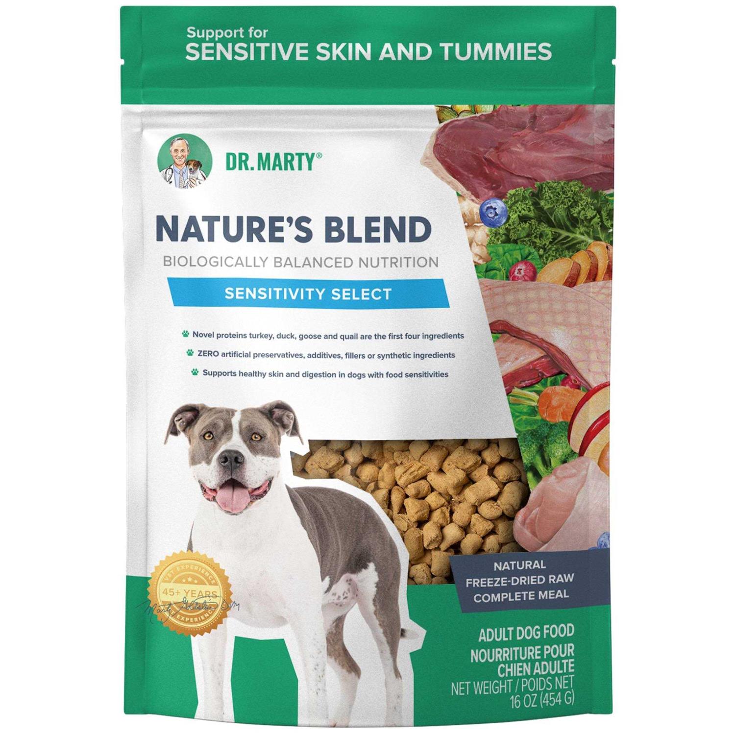 Dr Marty Nature's Blend Sensitivity Select Freeze Dried Dog Food
