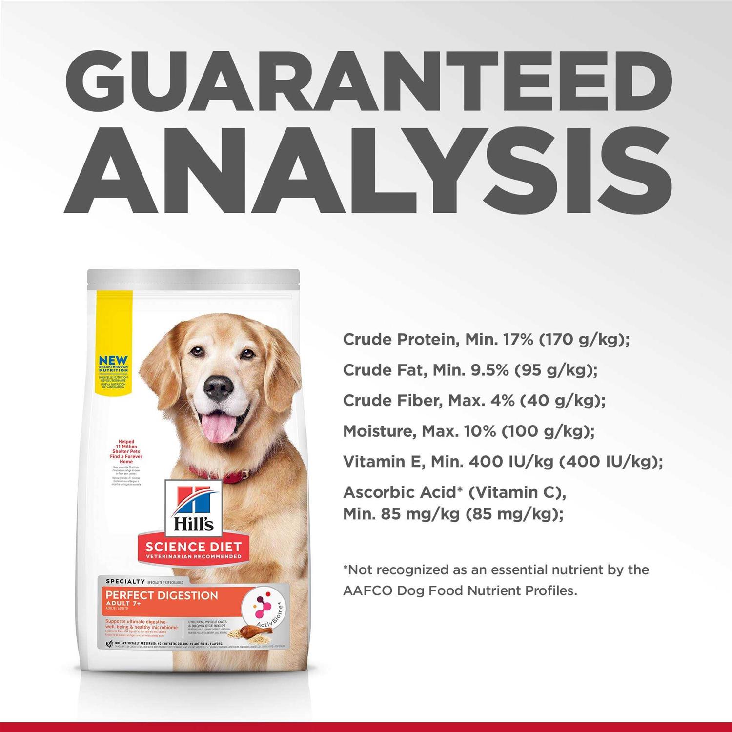 Hill's Science Diet Adult 7+ Perfect Digestion Chicken Dry Dog Food - Image 2