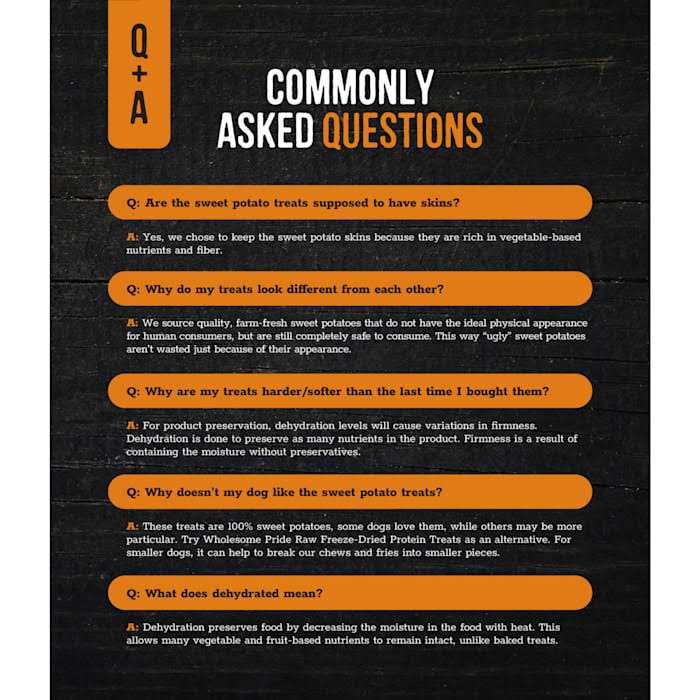 Wholesome Pride Sweet Potato Fries Dog Treats - Image 3