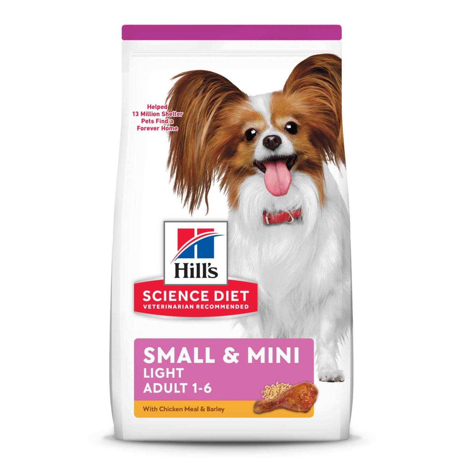 Hill's Science Diet Adult Small Paws Light Chicken Meal & Barley Dry Dog Food