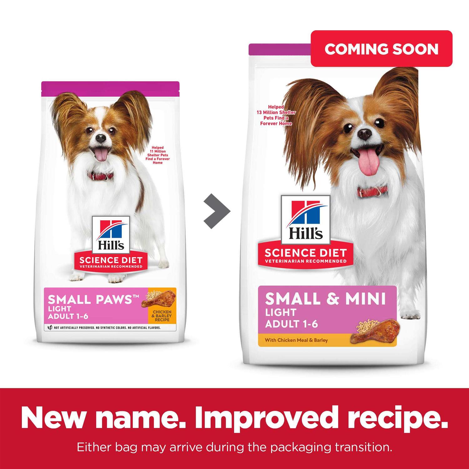 Hill's Science Diet Adult Small Paws Light Chicken Meal & Barley Dry Dog Food - Image 2