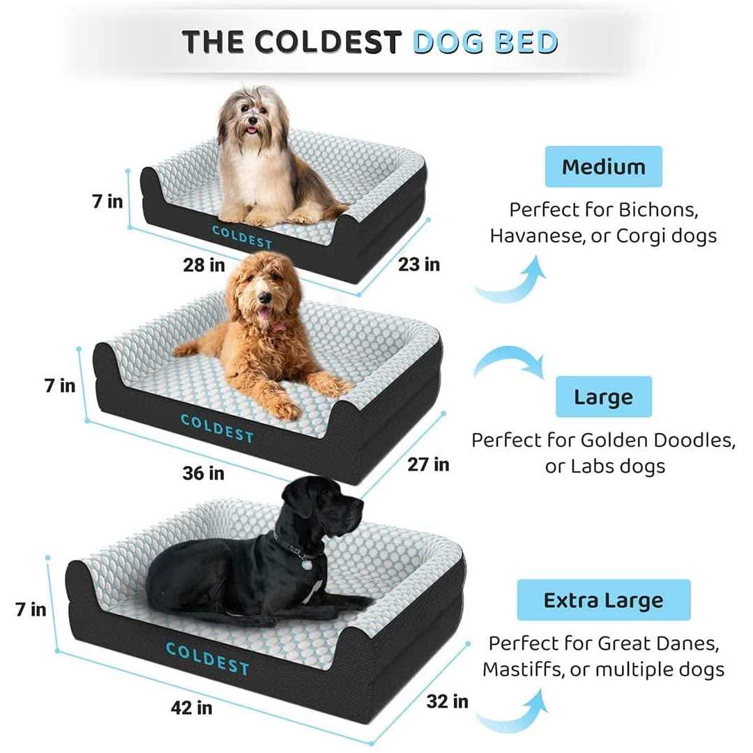 Coldest Cozy Dog Bed Cooling Medium Dog Beds - Image 2