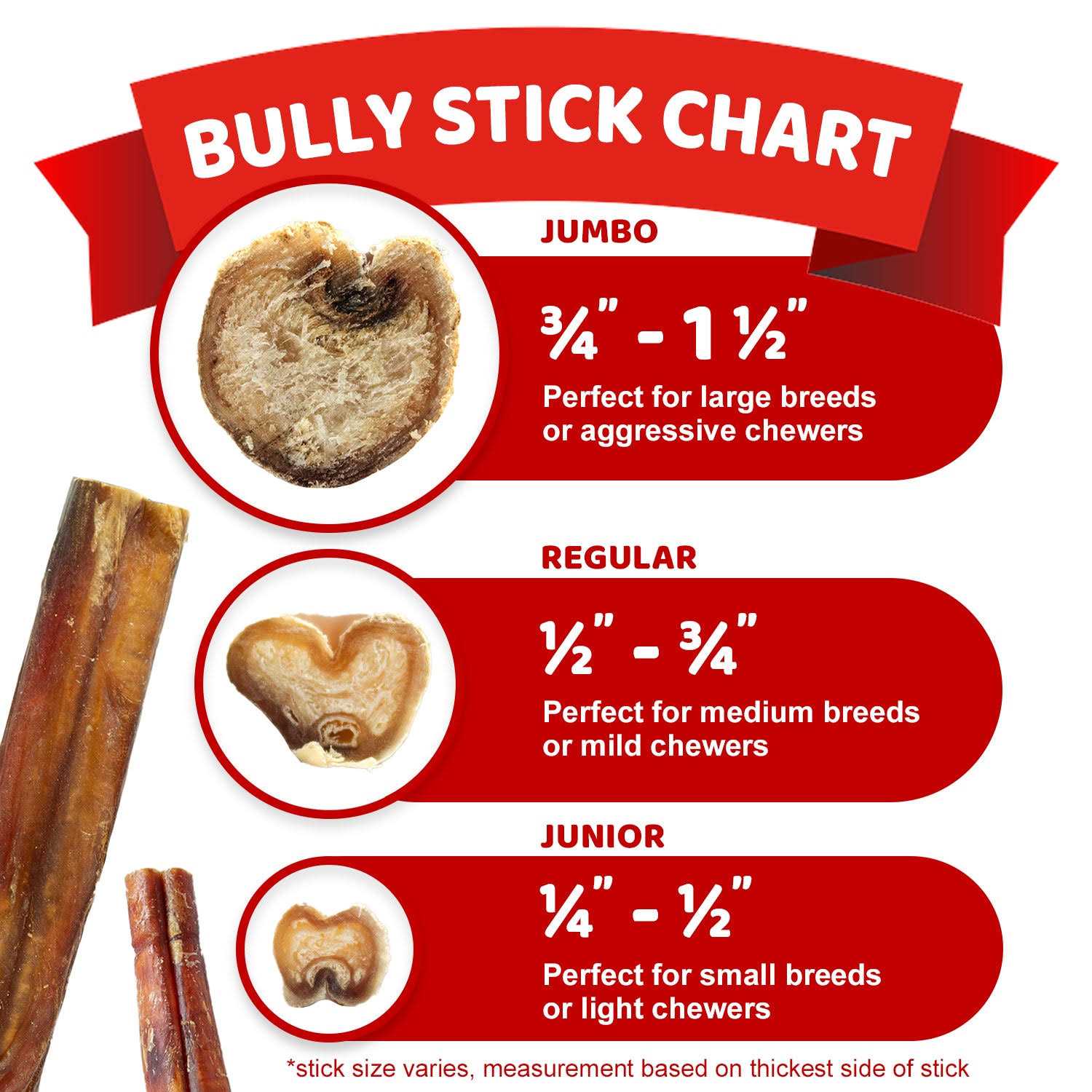 Downtown Pet Supply Bully Sticks For Medium Dogs - Image 2
