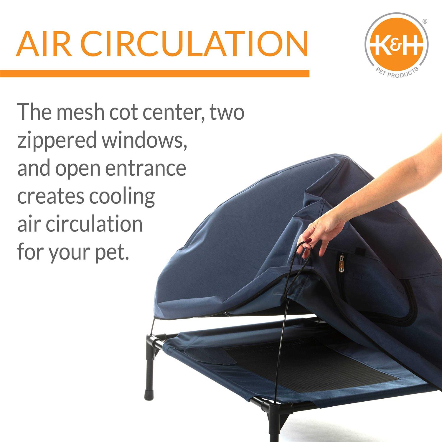 K&H Pet Products Original Pet Cot House Navy - Image 4