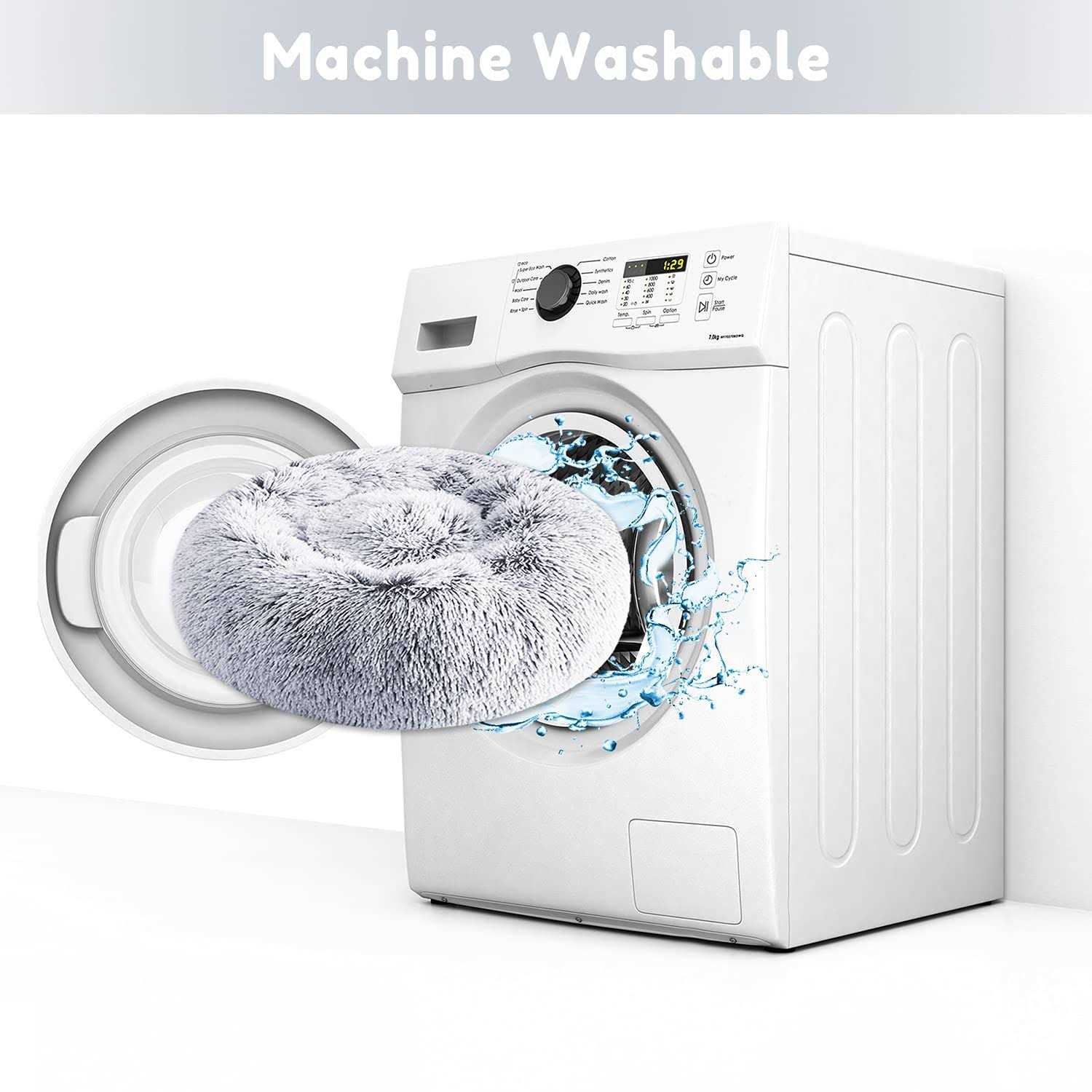 WESTERN HOME WH Western Home Faux Fur Dog Bed & Cat Bed Original Calming Dog Bed for Small Medium Large Pets - Image 3