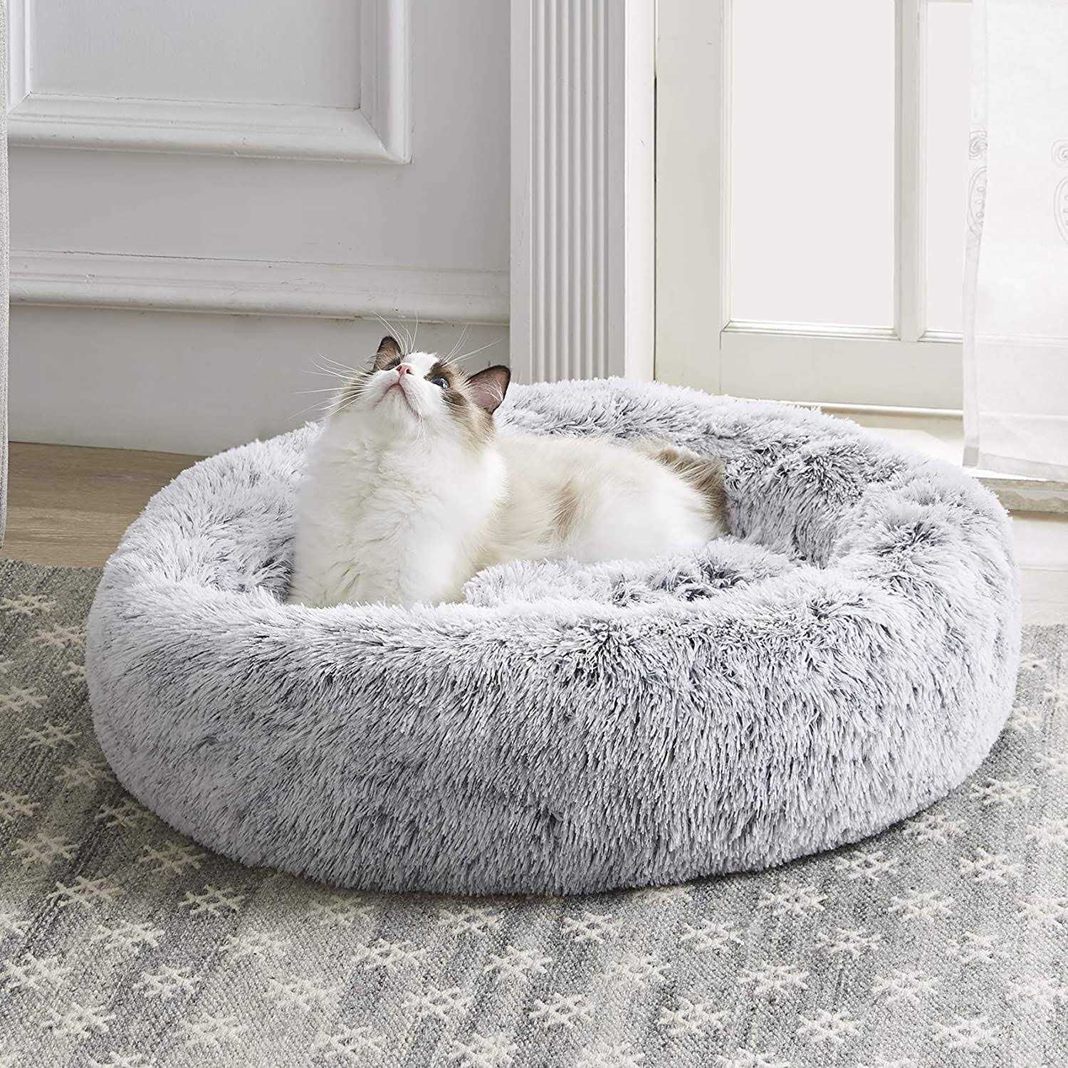 WESTERN HOME WH Western Home Faux Fur Dog Bed & Cat Bed Original Calming Dog Bed for Small Medium Large Pets - Image 5