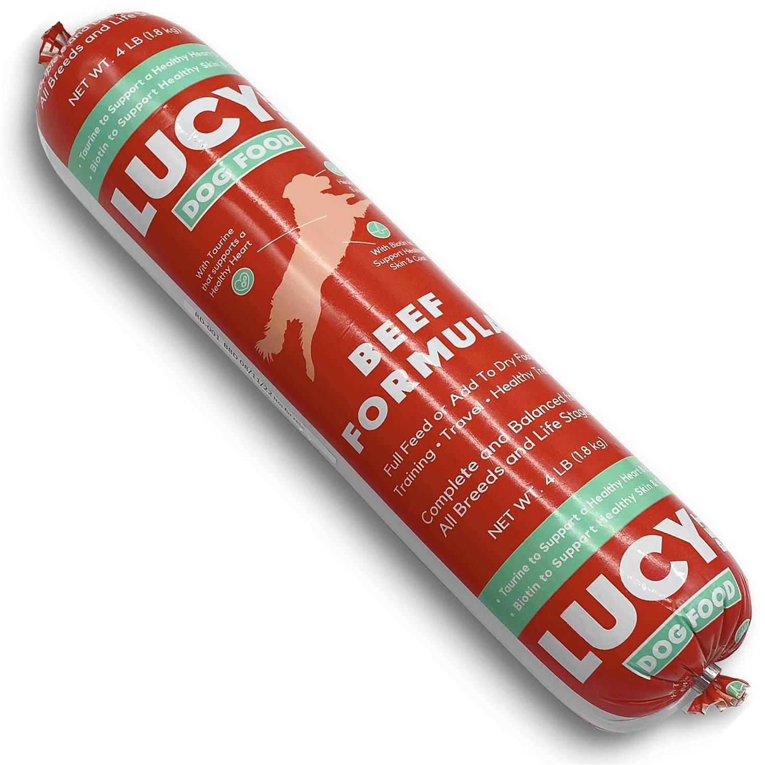 Lucy Pet Products Beef Dog Food Roll
