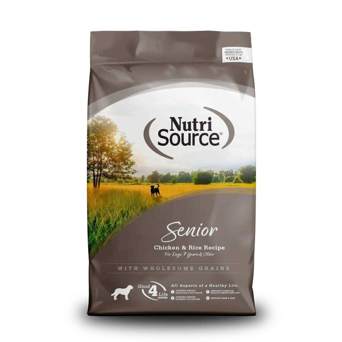 NutriSource Senior Chicken Rice Dry Dog Food