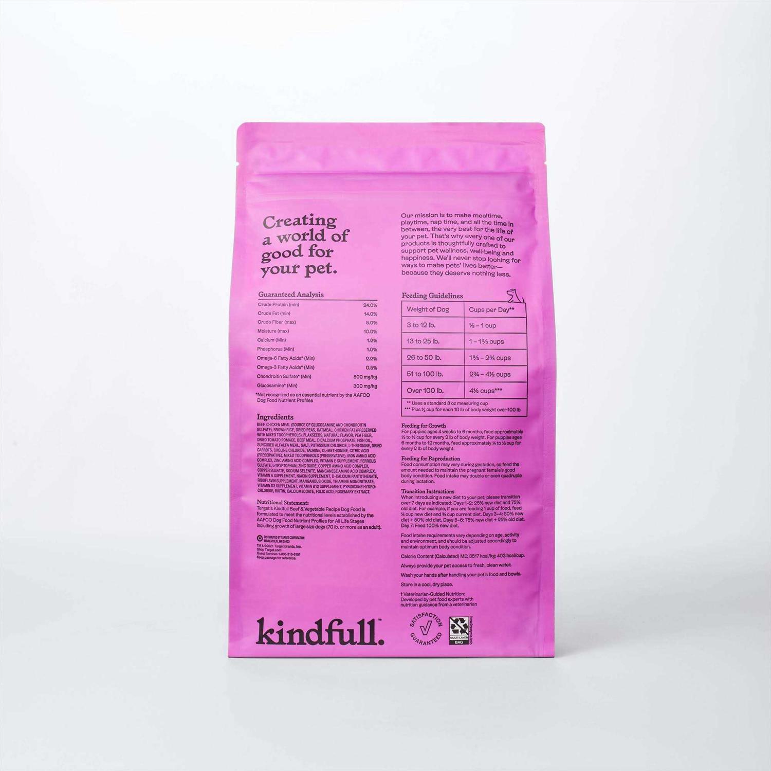 Kindfull Beef and Vegetable Recipe Dry Dog Food - Image 3