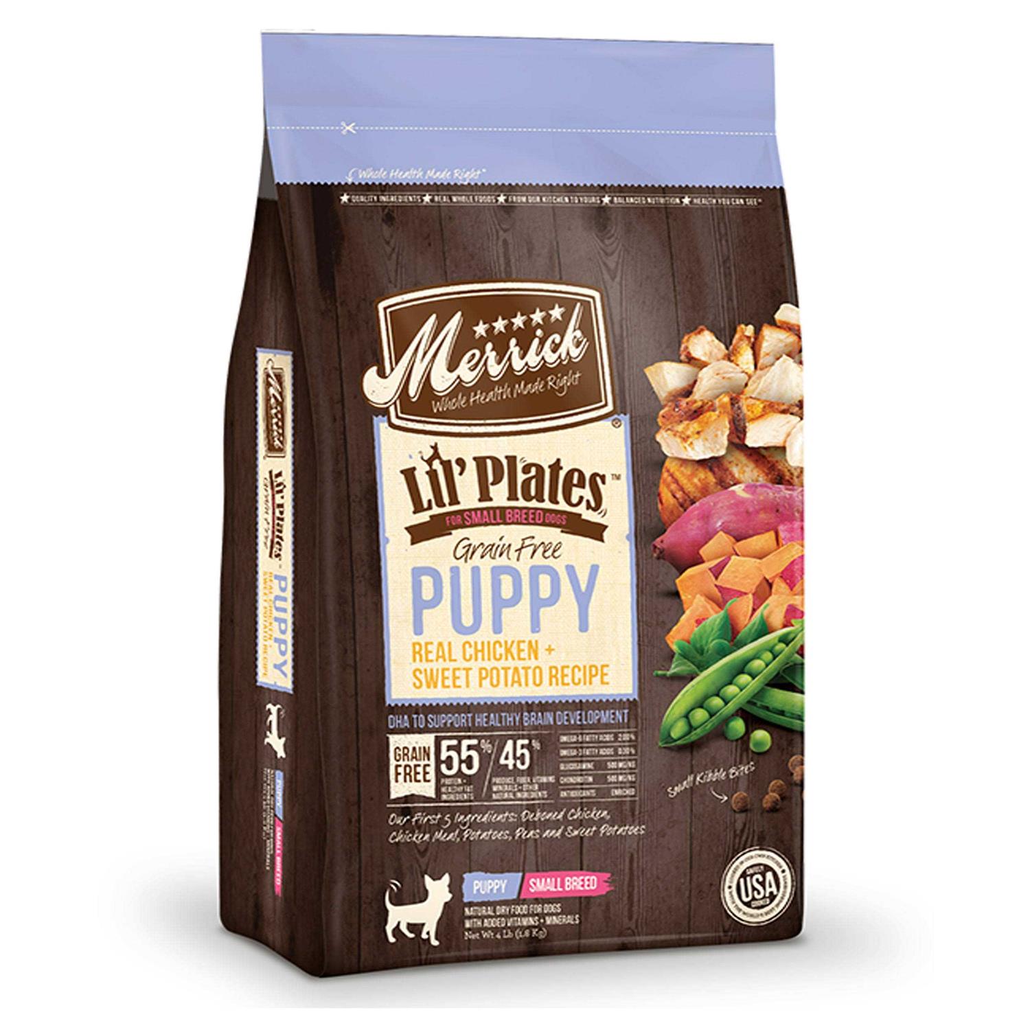 Merrick Lil' Plates Grain Free Puppy Small Breed Real Chicken & Sweet Potato Dry Dog Food