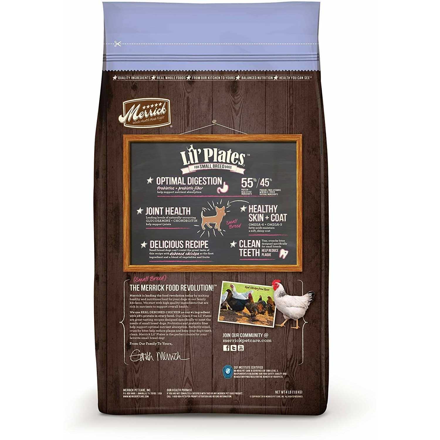 Merrick Lil' Plates Grain Free Puppy Small Breed Real Chicken & Sweet Potato Dry Dog Food - Image 2