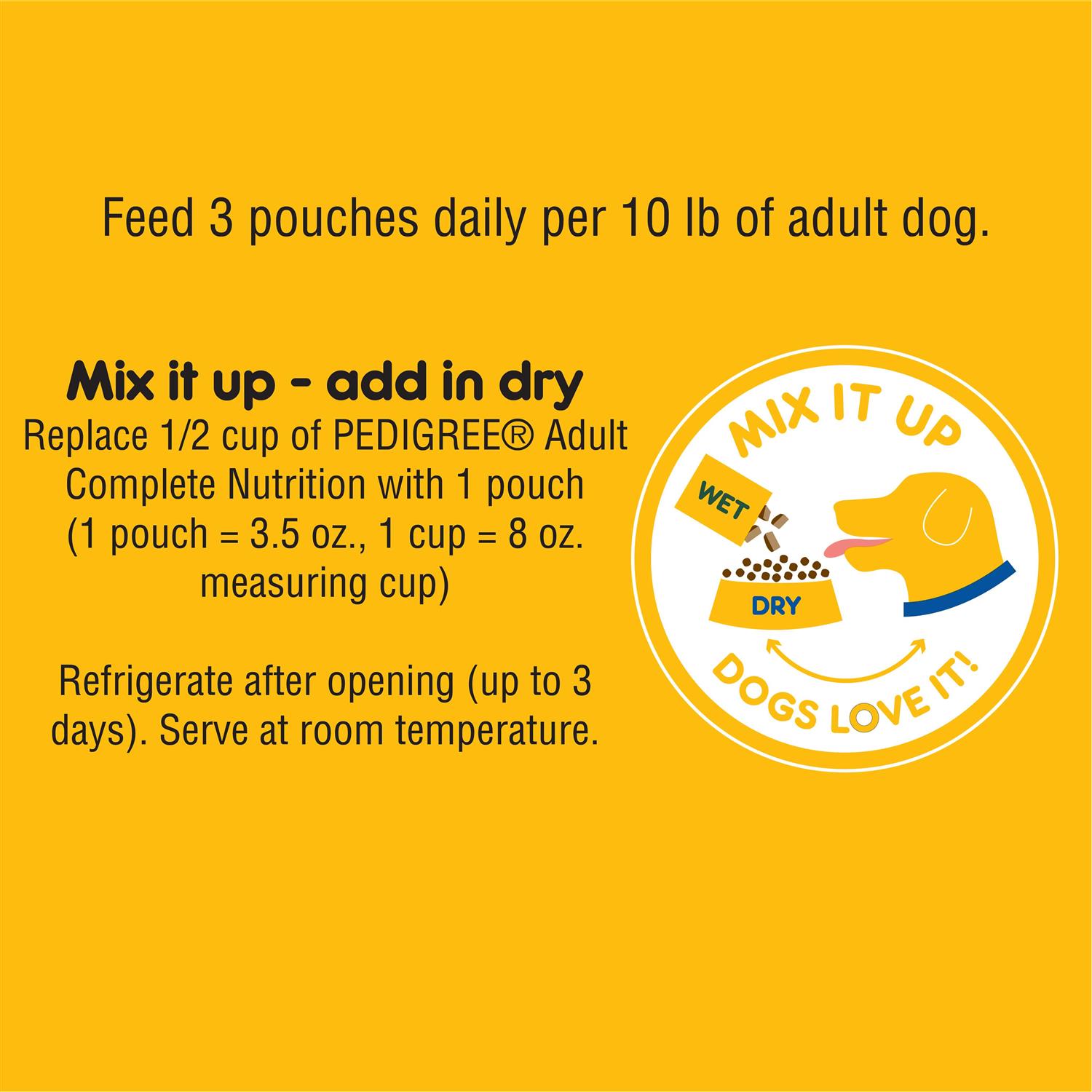 Pedigree Wet Dog Food Chopped Ground Dinner - Image 3