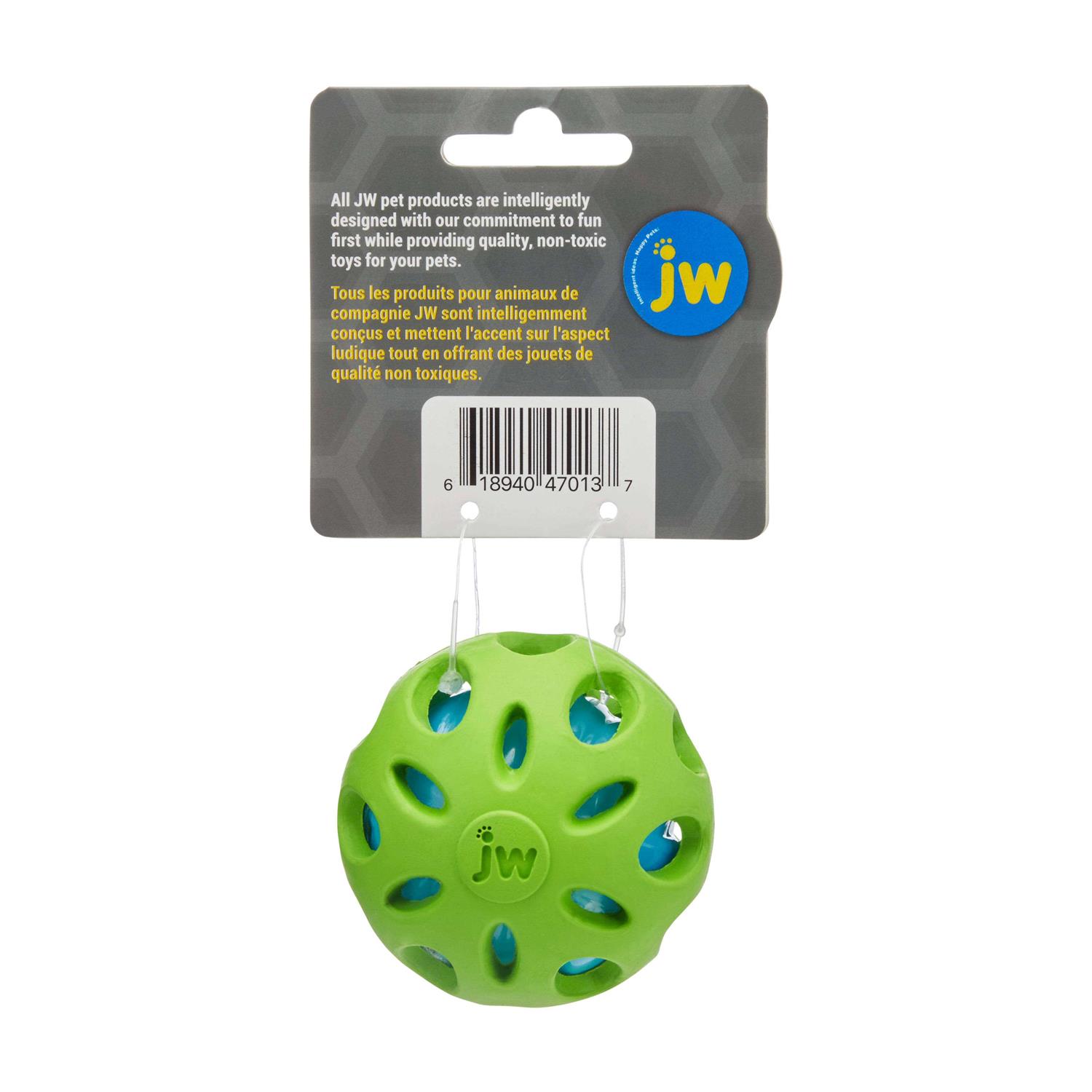 JW Pet Crackle Heads Ball Dog Toy - Image 2