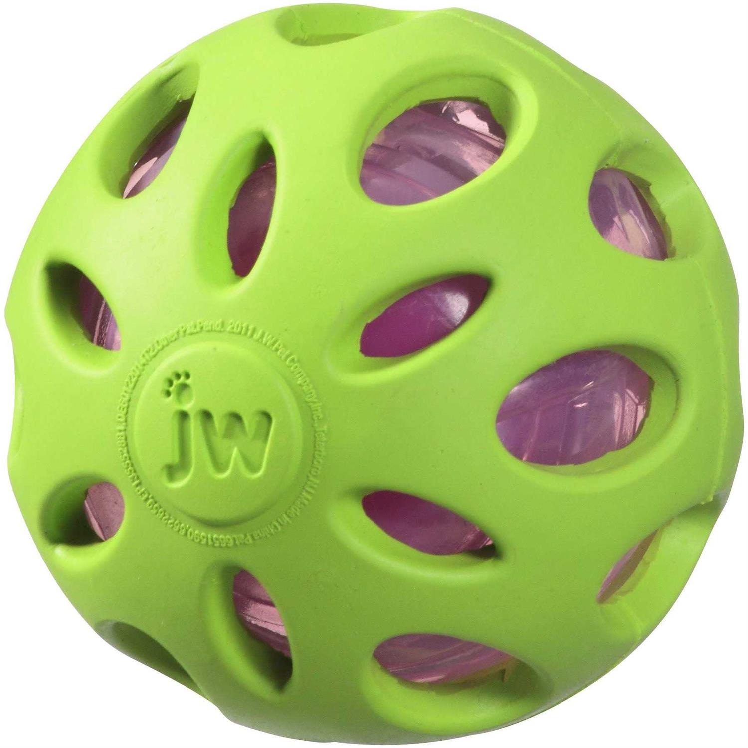 JW Pet Crackle Heads Ball Dog Toy - Image 3