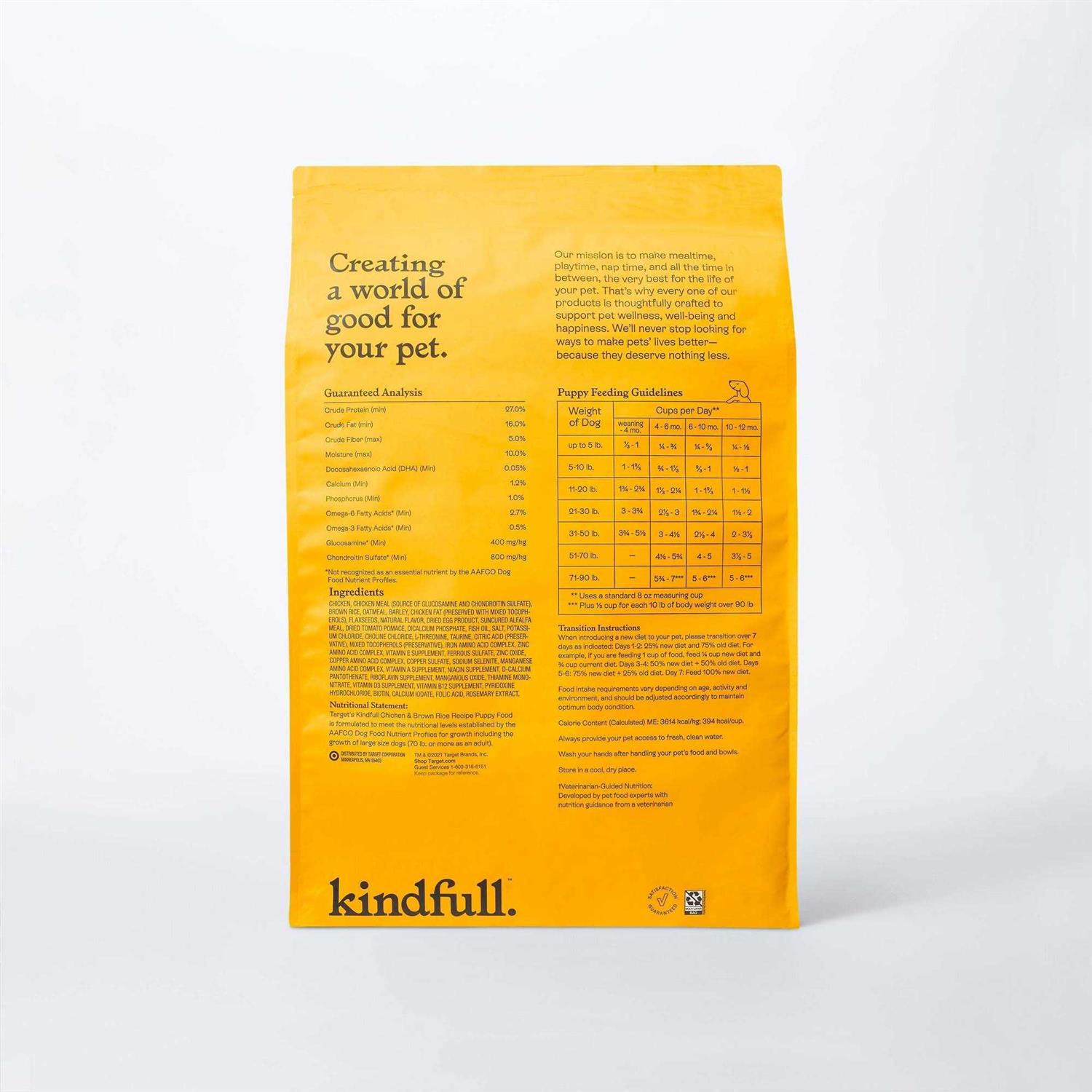 Kindfull Chicken and Brown Rice Puppy Recipe Dry Dog Food - Image 3