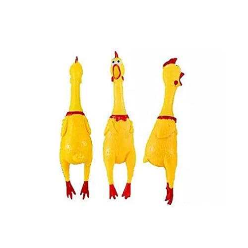 Keklle 2 Pack Large Screaming Chicken Toy Rubber Squawking Chicken 12 inch - Image 3