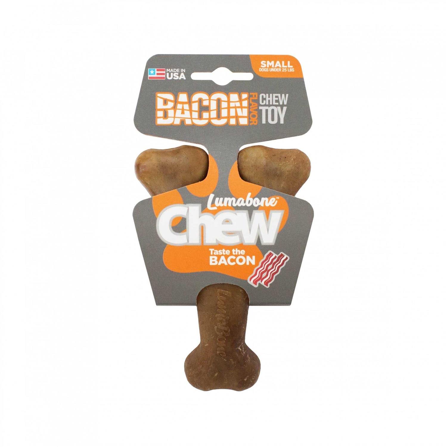 Lumabone Real Bacon Durable Wishbone Dog Chew Toy - Image 2
