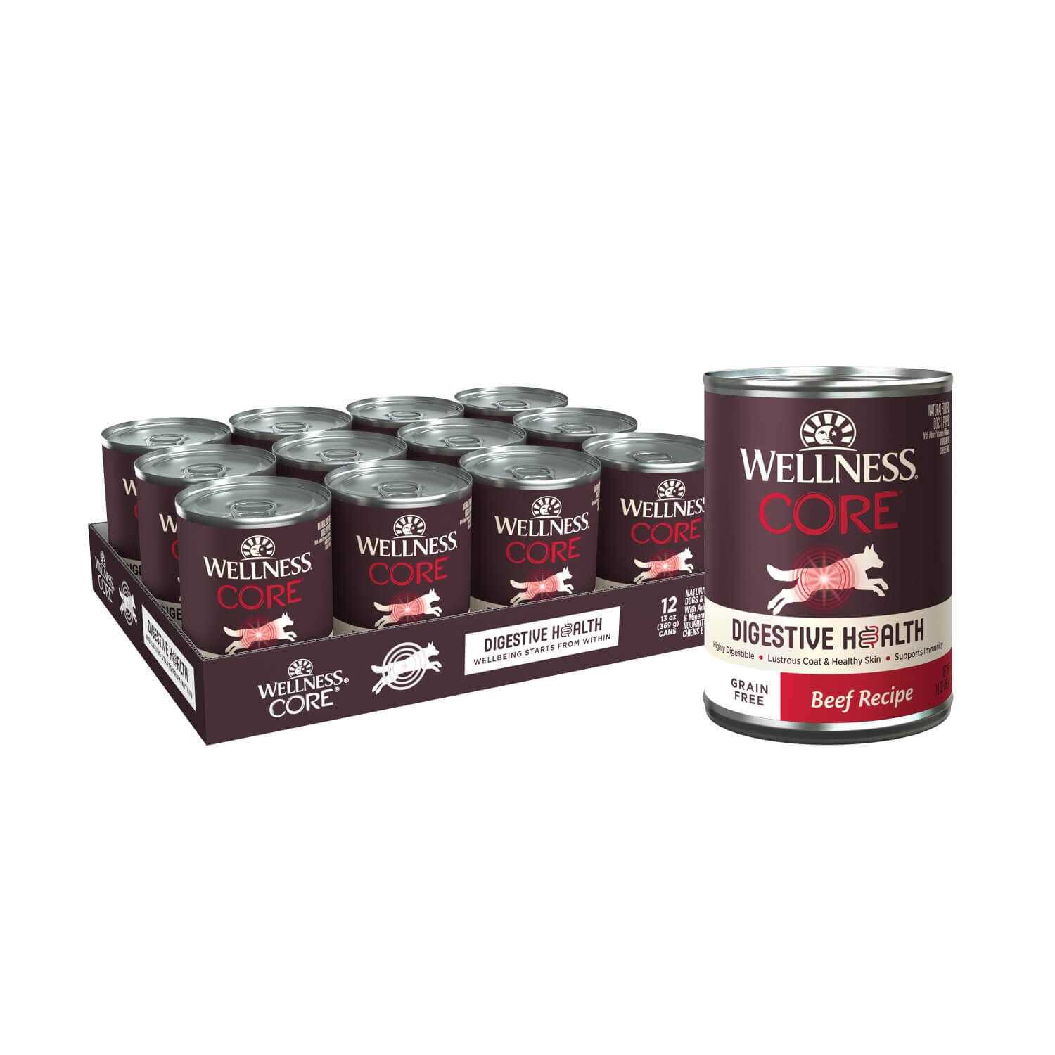 Wellness Core Digestive Health Beef Grain Free Wet Dog Food - Image 4