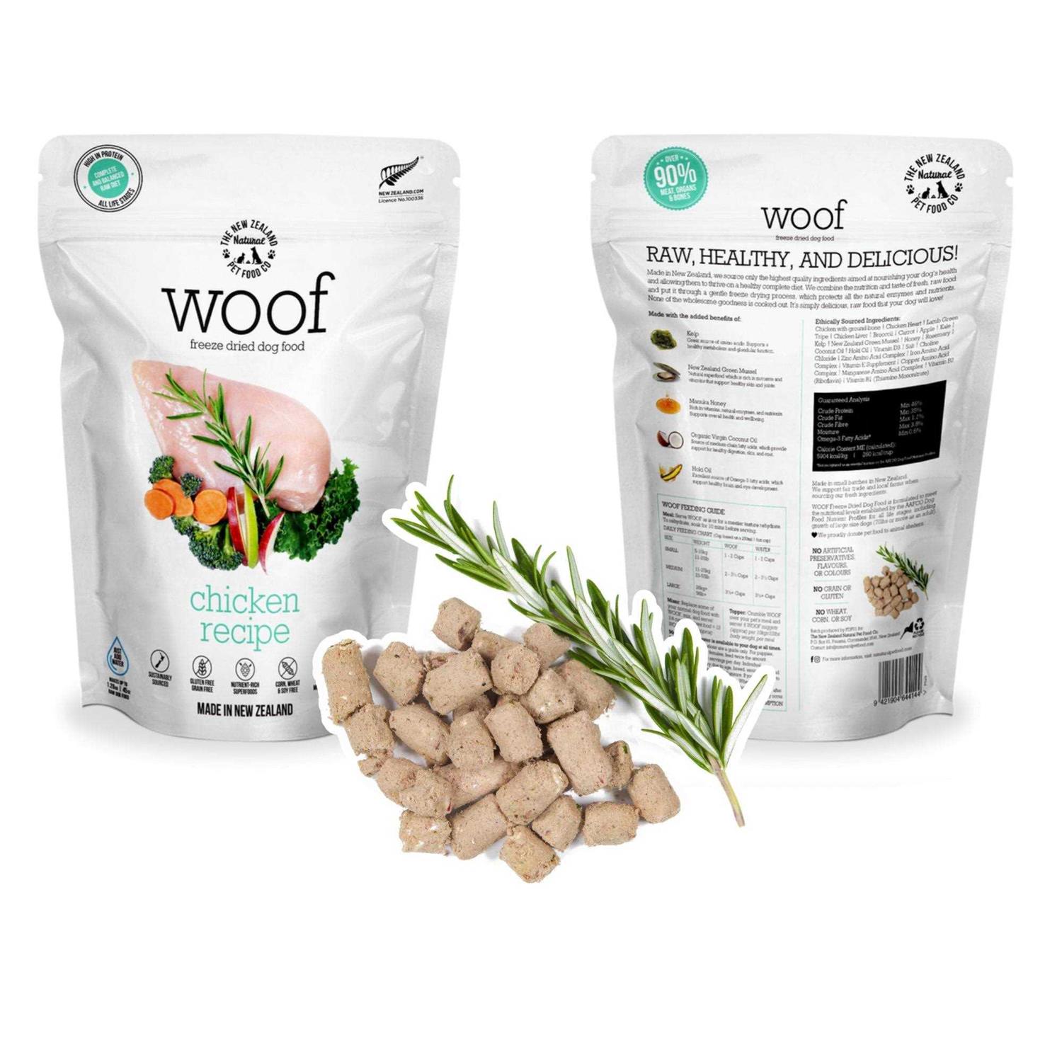 New Zealand Natural Pet Food Woof Chicken Freeze-Dried Dog Food - Image 3