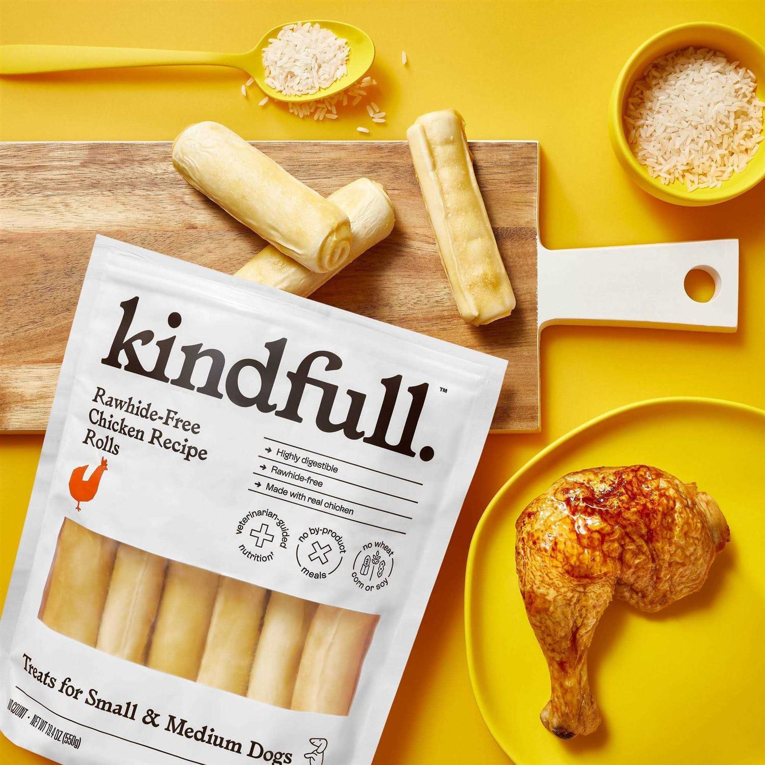 Kindfull Rawhide-Free Chicken Recipe Roll Dog Treat - Image 3