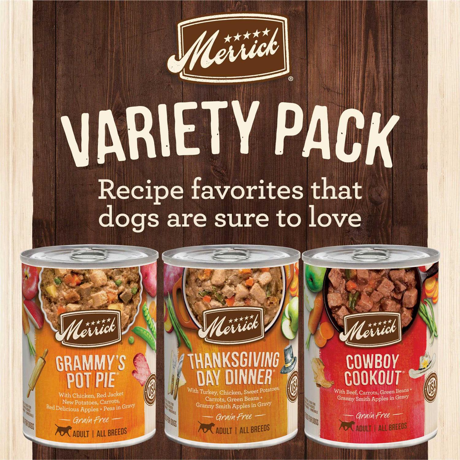 Merrick Grain-Free Favorites Wet Dog Food Variety Pack - Image 4