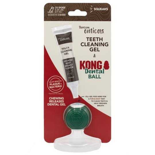 Kong Dental Ball & Teeth Cleaning Gel Dog Toy - Image 2