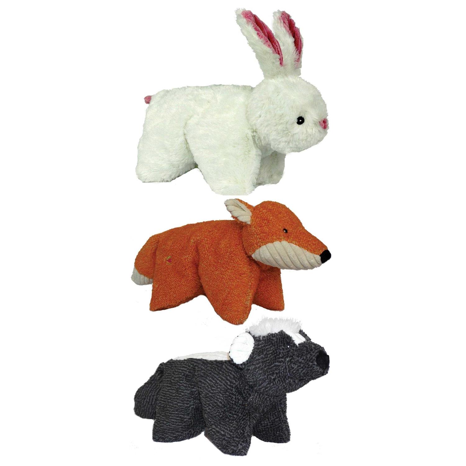 HuggleHounds Squooshie Fox Plush Dog Toy - Image 4