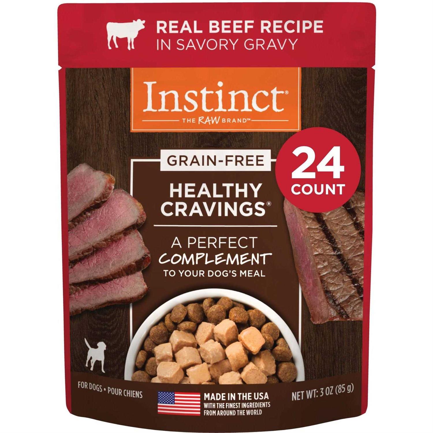Instinct Healthy Cravings Grain Free Real Recipe Wet Dog Food Topper